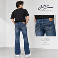 Men’s Slim Bootcut Denim Pant – Premium Blue Wash