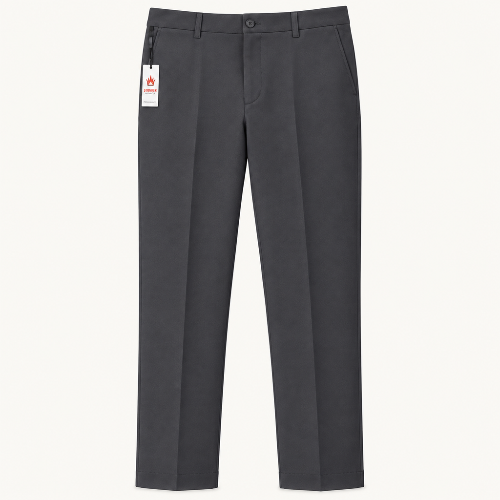 Men's Korean Style Ash Color Straight Fit Formal Pant – Smart & Comfortable