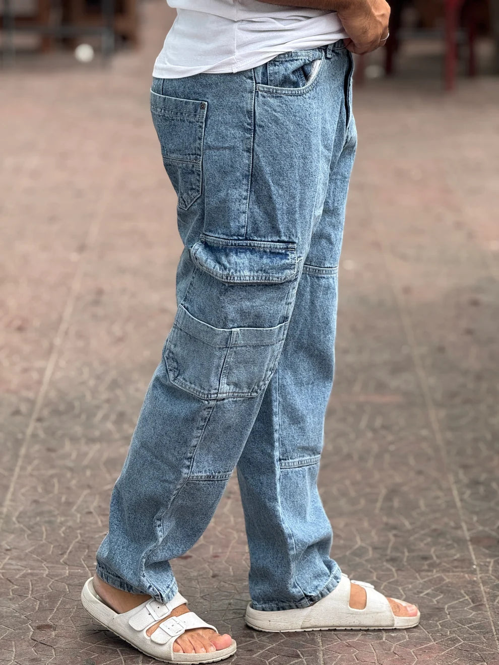 Street Panel Cargo Jeans – Baggy Fit Denim