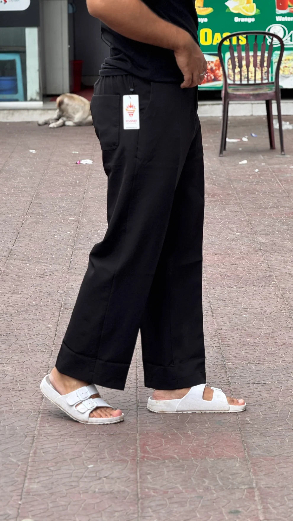 Men's Korean Style Black Straight Fit Formal Pant – Smart & Comfortable