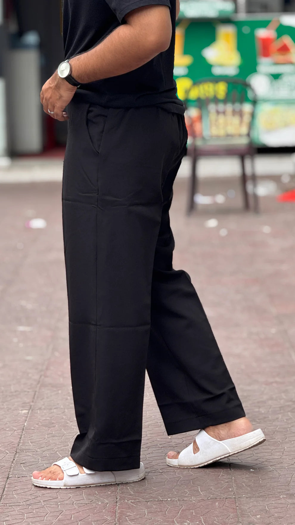 Men's Korean Style Black Straight Fit Formal Pant – Smart & Comfortable