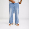 Relax Fit Elastic Waist Denim Pant