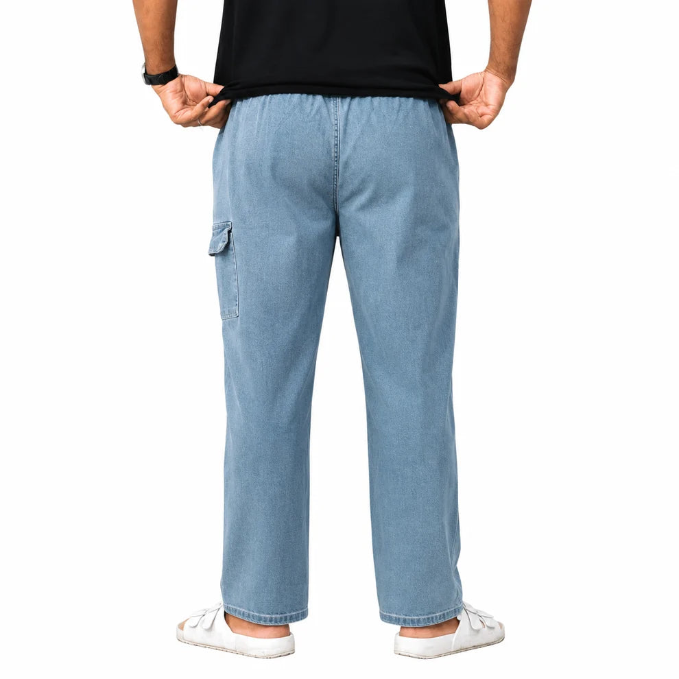 Classic Blue Cargo Jeans